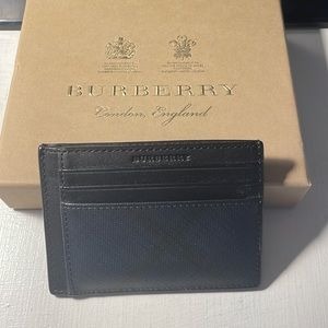 Men’s Burberry Cars Holder with Money Clip